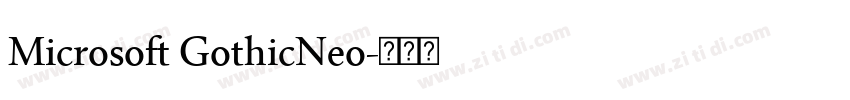 Microsoft GothicNeo字体转换